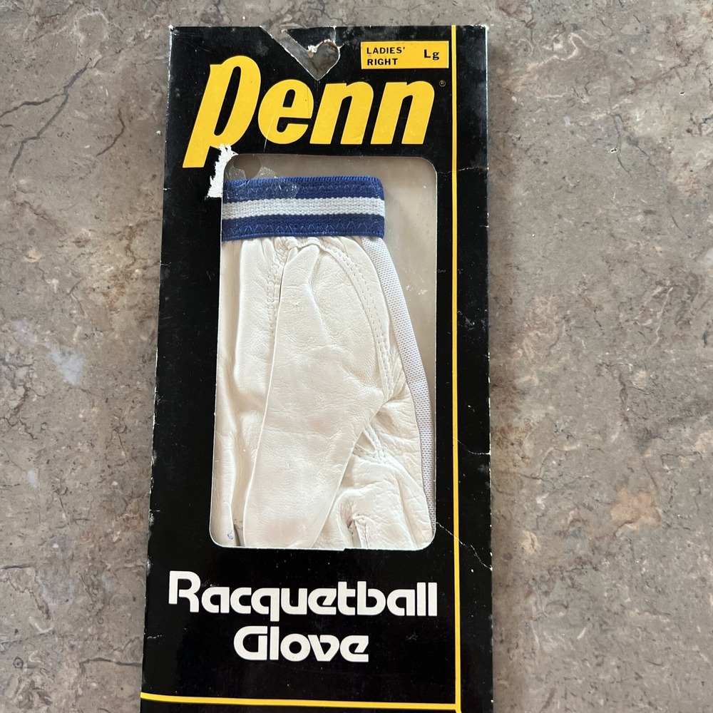 Vintage Penn Racquetball Glove Womens Right Large Cabretta Leather